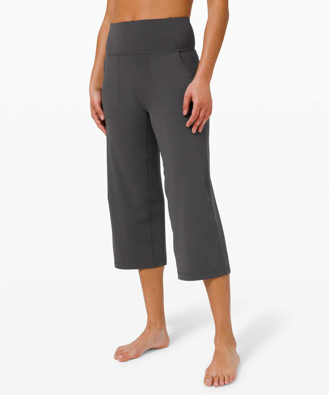 Lululemon Align Super-High-Rise Wide Leg Crop Gray Size 4 - $42 - From Haley