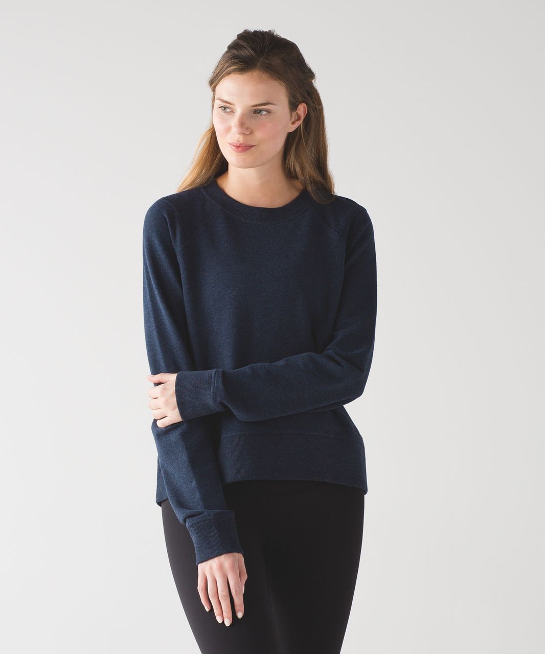 Lululemon Split Long Sleeve - Heathered Naval Blue