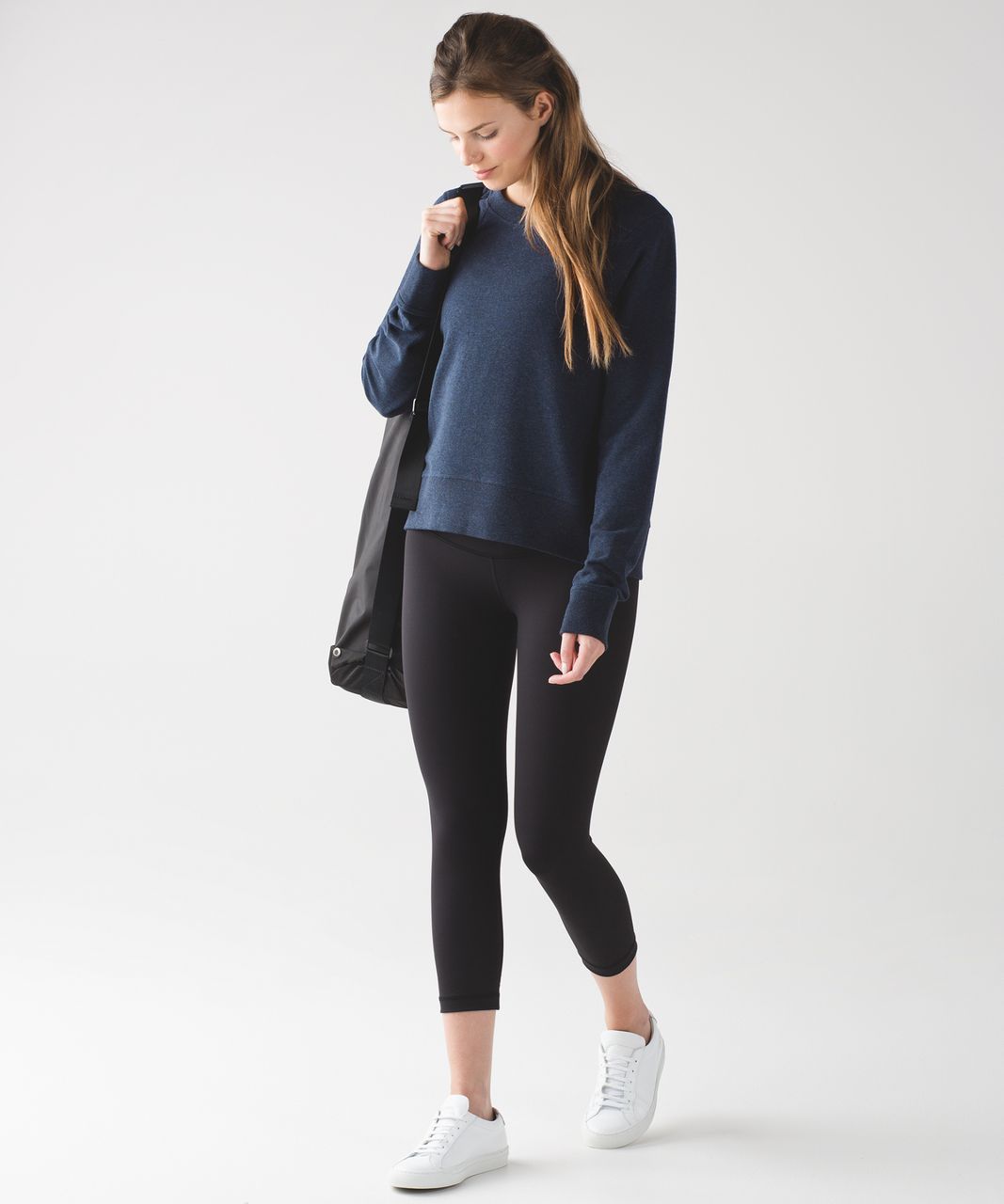 Lululemon Split Long Sleeve - Heathered Naval Blue