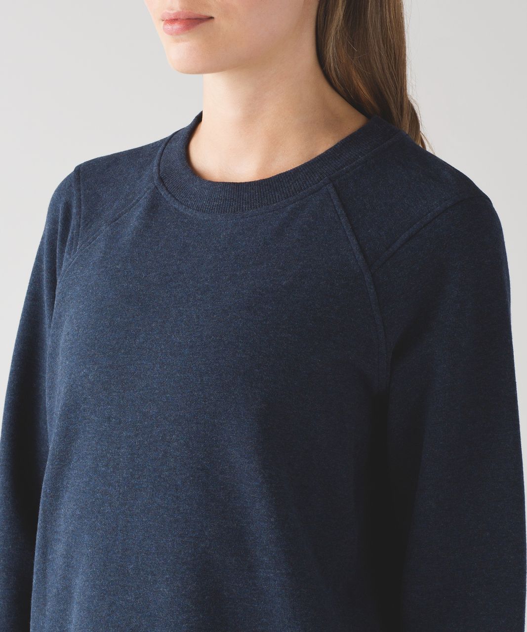 Lululemon Split Long Sleeve - Heathered Naval Blue