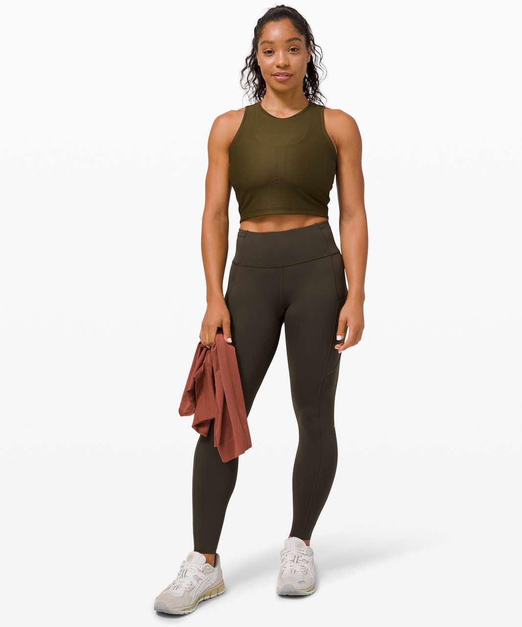 Lululemon Zoned In Tank Top - Moss Green