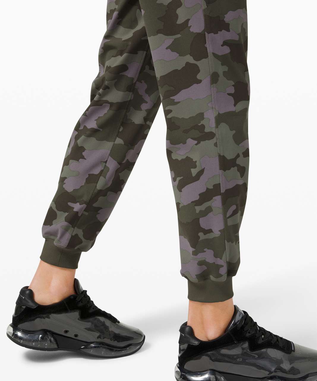 Lululemon Stretch High-Rise Jogger Sweatpants Purple Green Camo