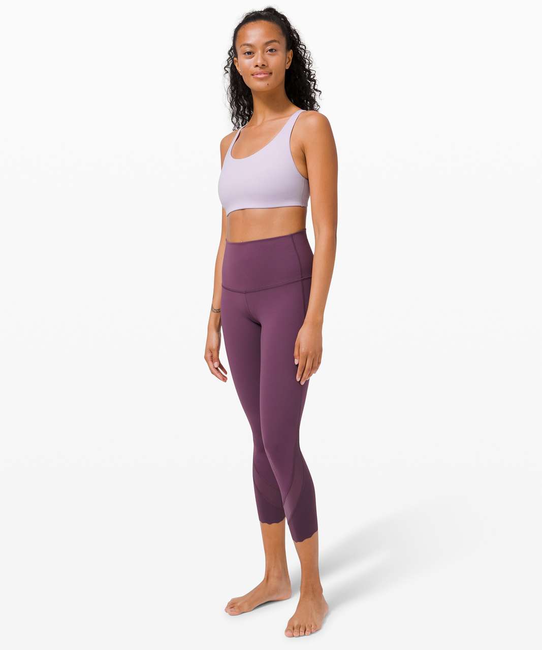 NWT Lululemon Align Bodysuit ~size:4~Lavender Dew ~High Neck Bra Support
