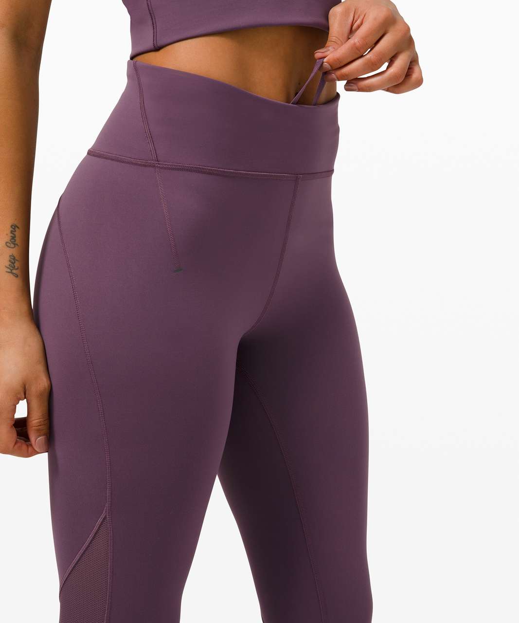 Lululemon Everlux and Mesh High-Rise Tight 25 - Grape Thistle