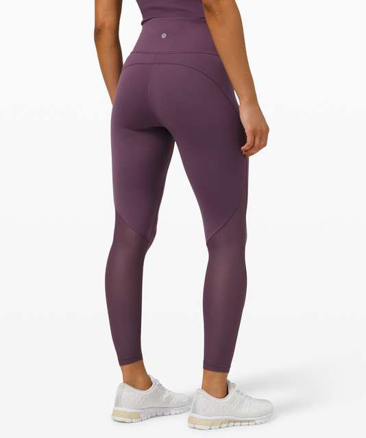 Lululemon Everlux and Mesh High-Rise Tight 25 - Black - lulu fanatics