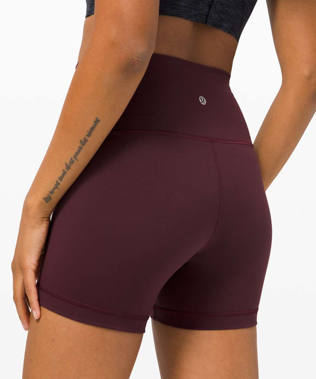 Lululemon Wunder Train High-Rise Short 4" - Cassis