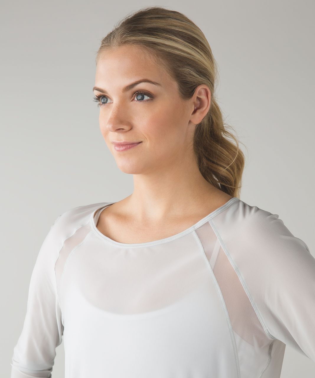 Lululemon If Youre Lucky Long Sleeve Tee II - Silver Spoon