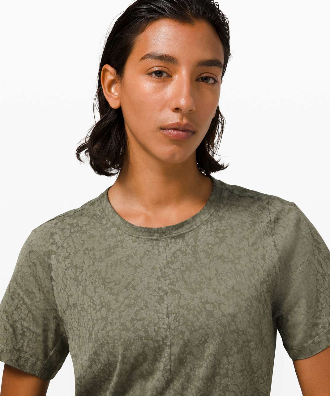 Lululemon Skreppa Short Sleeve *lululemon lab - Army Green Bloom Dye