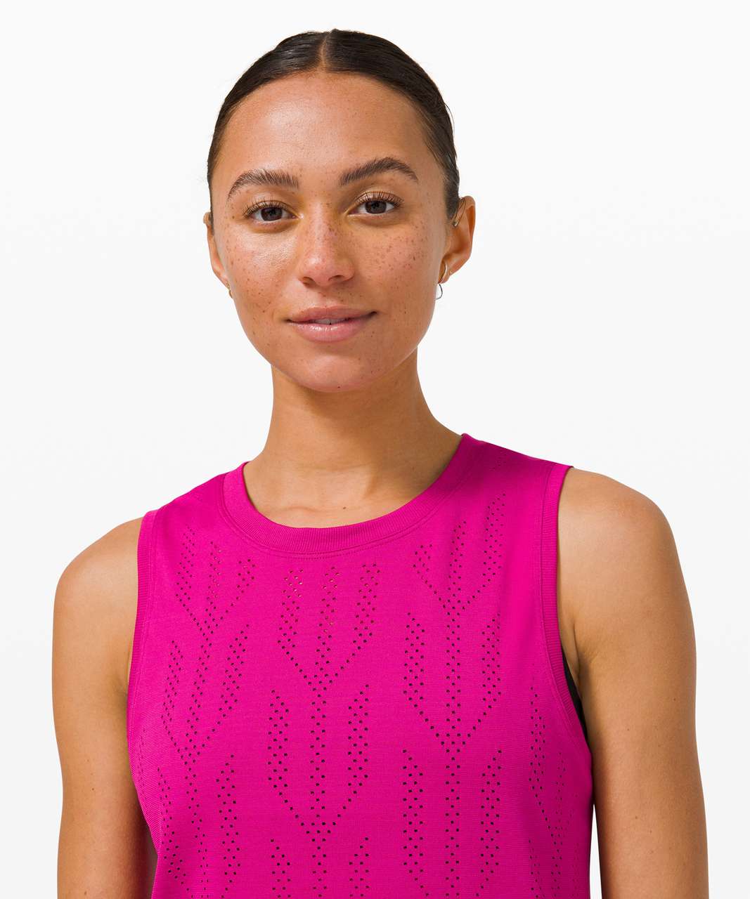 Lululemon Swiftly Breathe Muscle Tank Top *Fletching Lines - Fletching Lines Ripened Raspberry