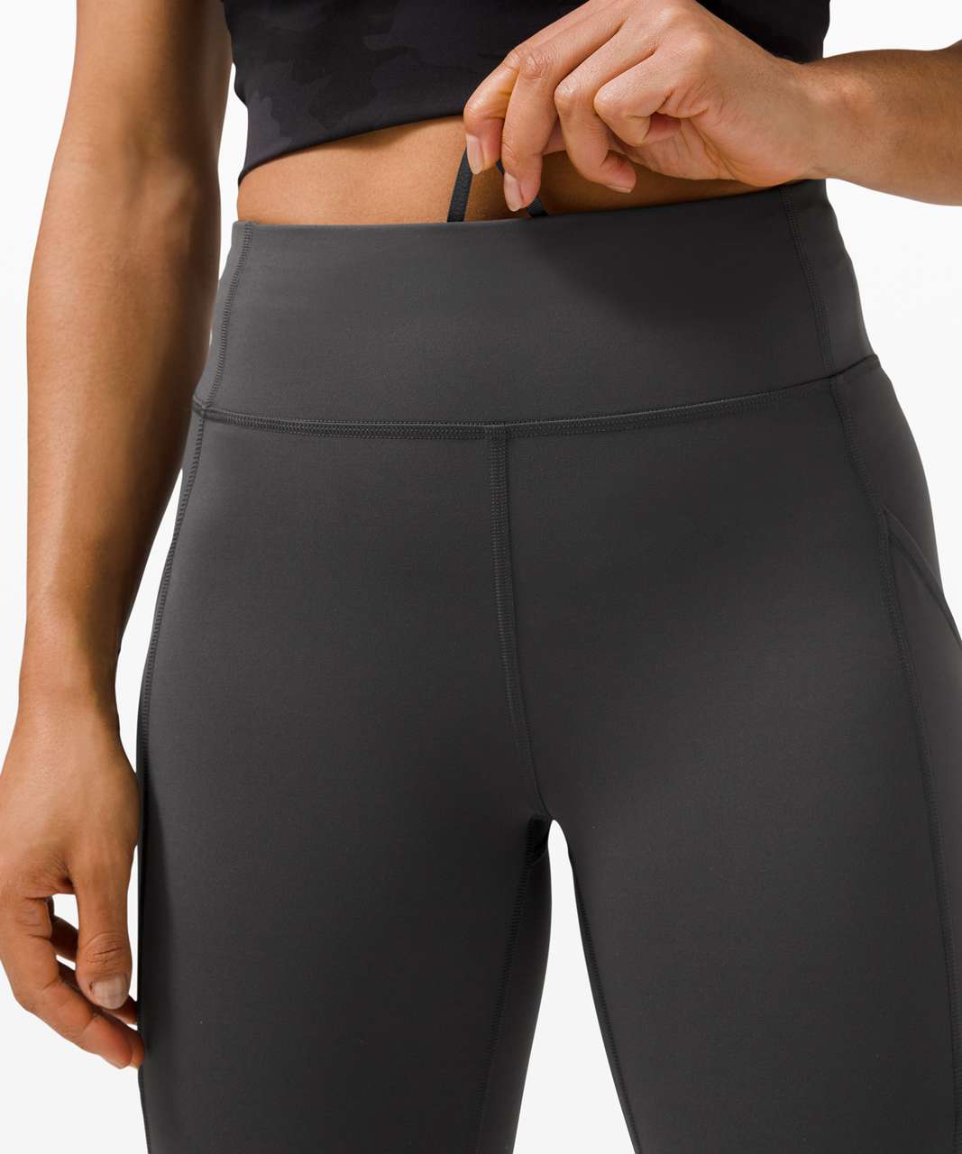 Lululemon Invigorate High-Rise Crop 17" - Graphite Grey