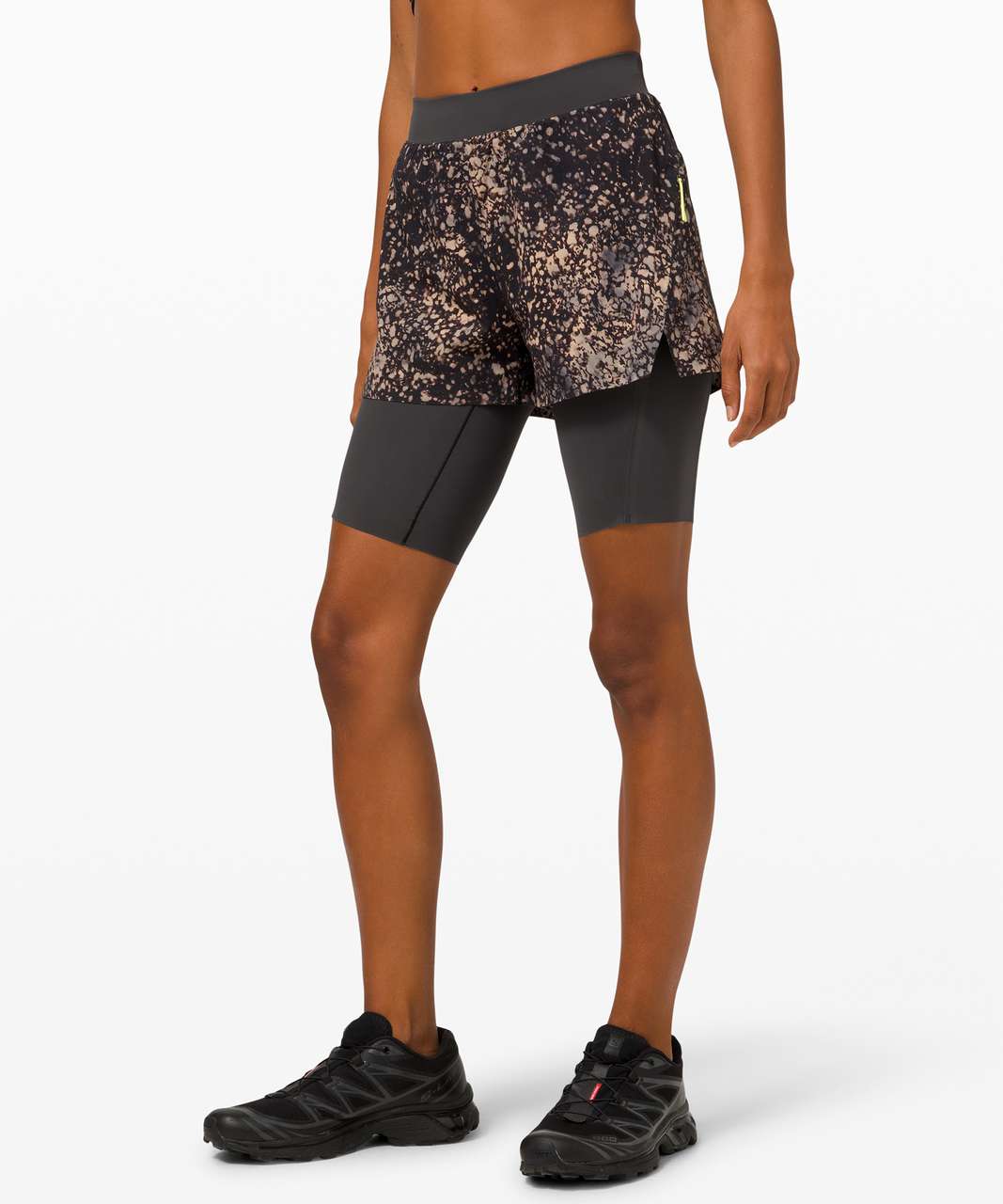 Lululemon Surge Lined Shorts 6 Special Edition - Black Granite/black