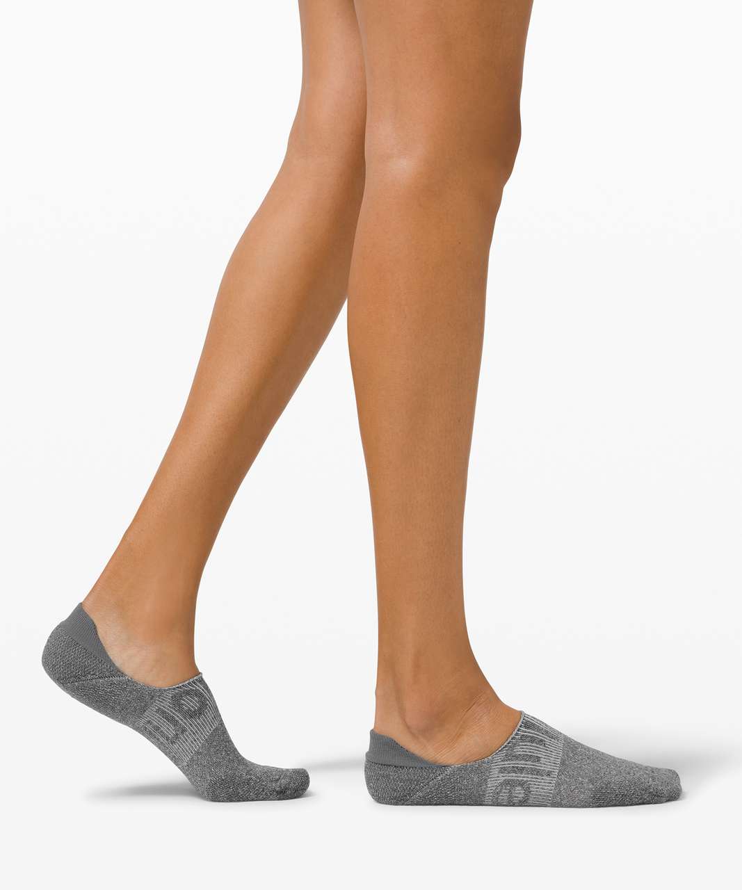 Lululemon Power Stride No-Show Sock with Active Grip *3 Pack - White / Heather Grey / Black