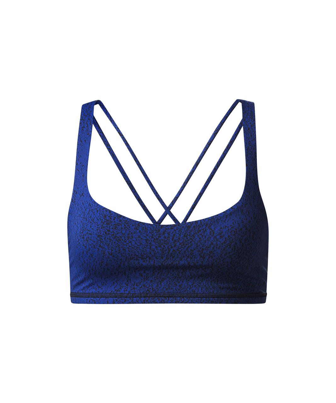 Lululemon Free To Be Bra - Power Luxtreme Spray Jacquard Sapphire Blue Black