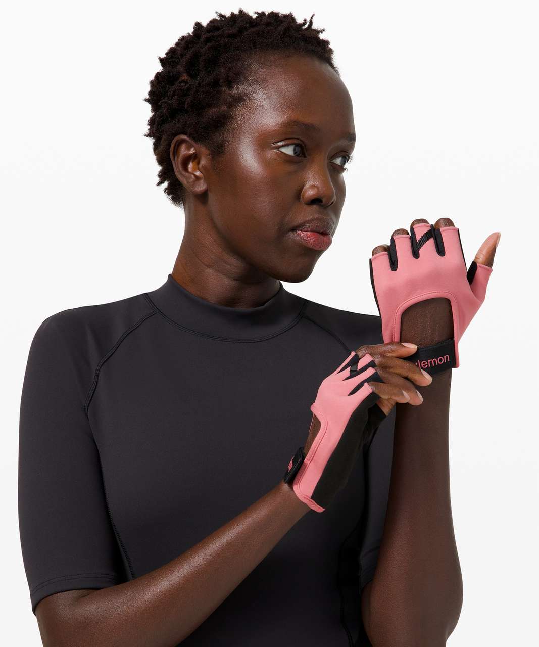 Lululemon Uplift Training Gloves - Brier Rose / Black