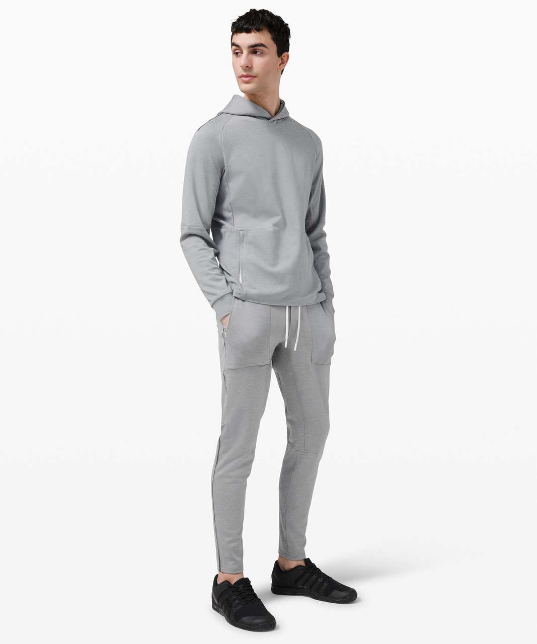 Lululemon At Ease Hoodie - Heathered White Opal - lulu fanatics