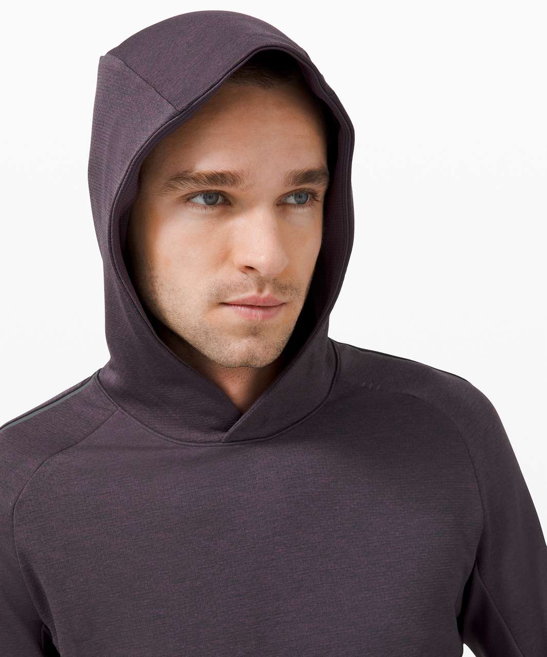 Lululemon Textured Tech Hoodie - Heathered Grape Thistle / Graphite Grey