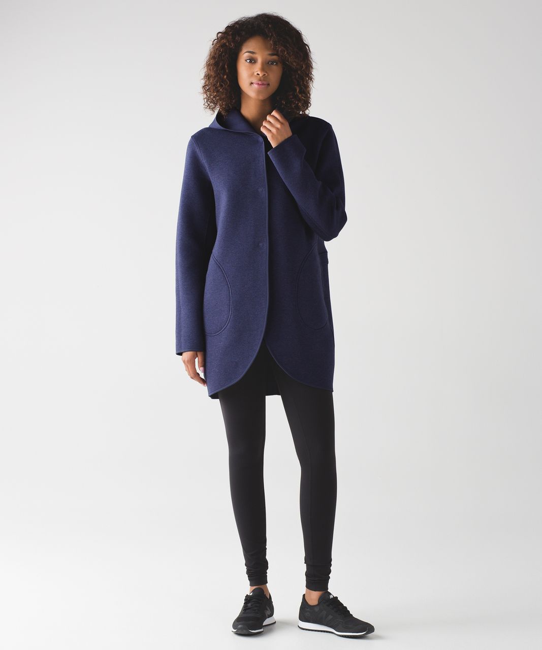 Lululemon City Bound Wrap - Heathered Deep Indigo / Deep Indigo