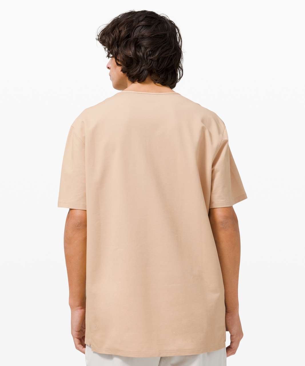 Lululemon Chest Pocket Relaxed Fit Tee *Oxford - White / Cafe Au Lait