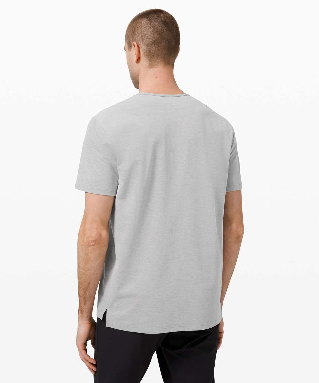 Lululemon Chest Pocket Relaxed Fit Tee *Oxford - Grey Sage / White