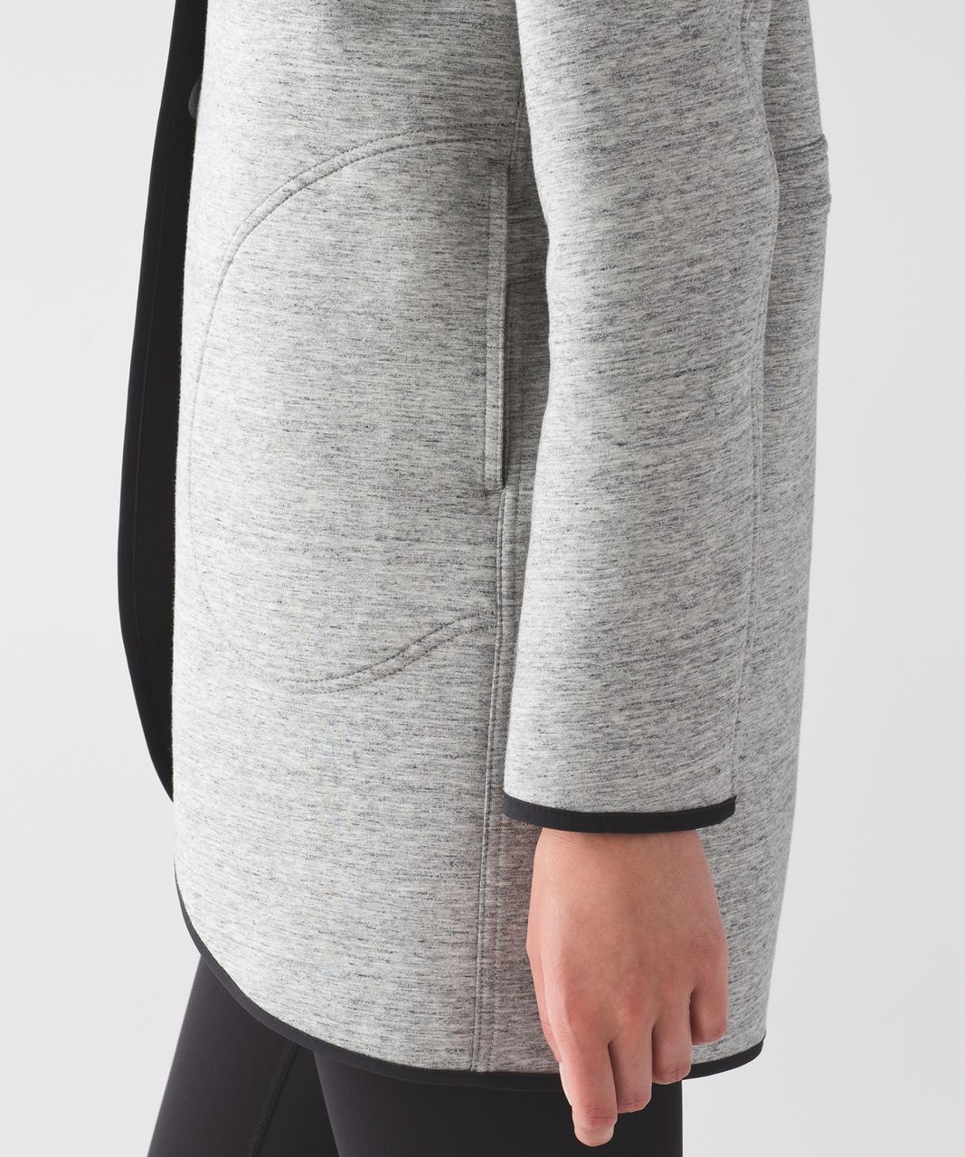 Lululemon City Bound Wrap - Heathered Space Dyed Medium Grey / Black