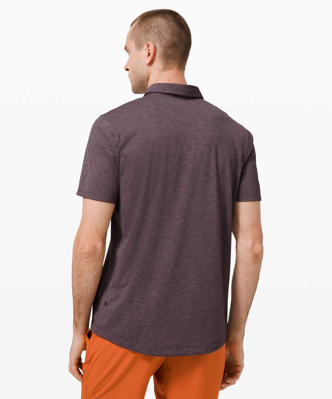 Lululemon Evolution Short Sleeve Polo - Heathered Purple Taupe