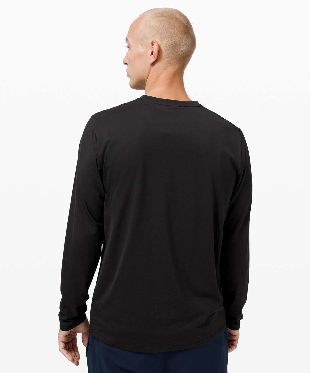 Lululemon The Fundamental Long Sleeve Henley - Black - lulu fanatics