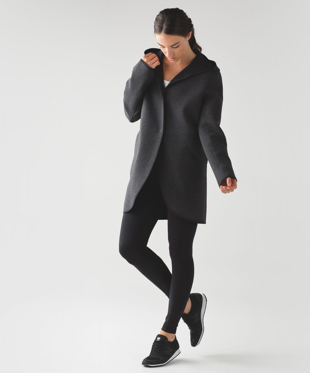 Lululemon City Bound Wrap - Heathered Black / Black