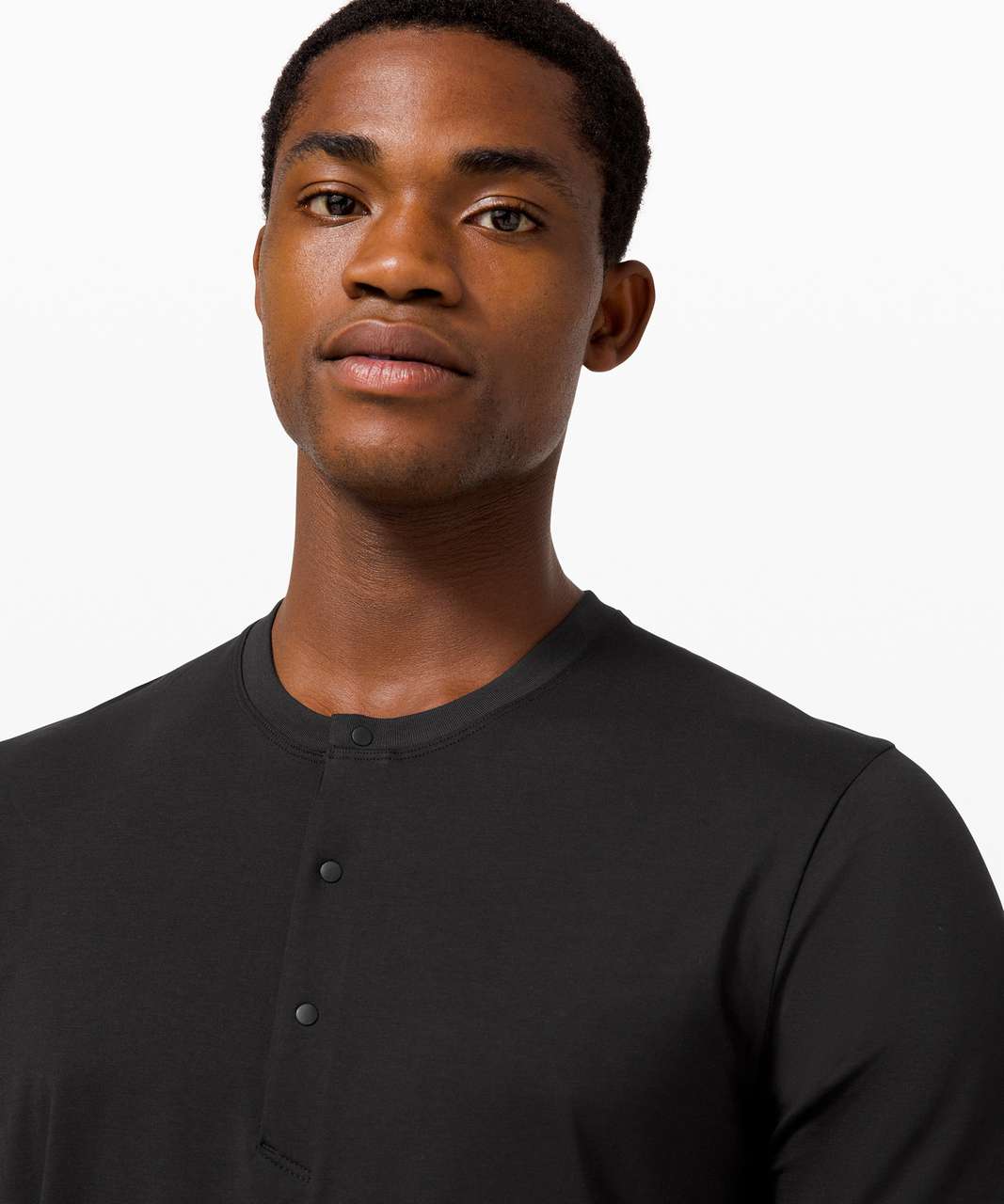 Lululemon The Fundamental Short Sleeve Henley - Black