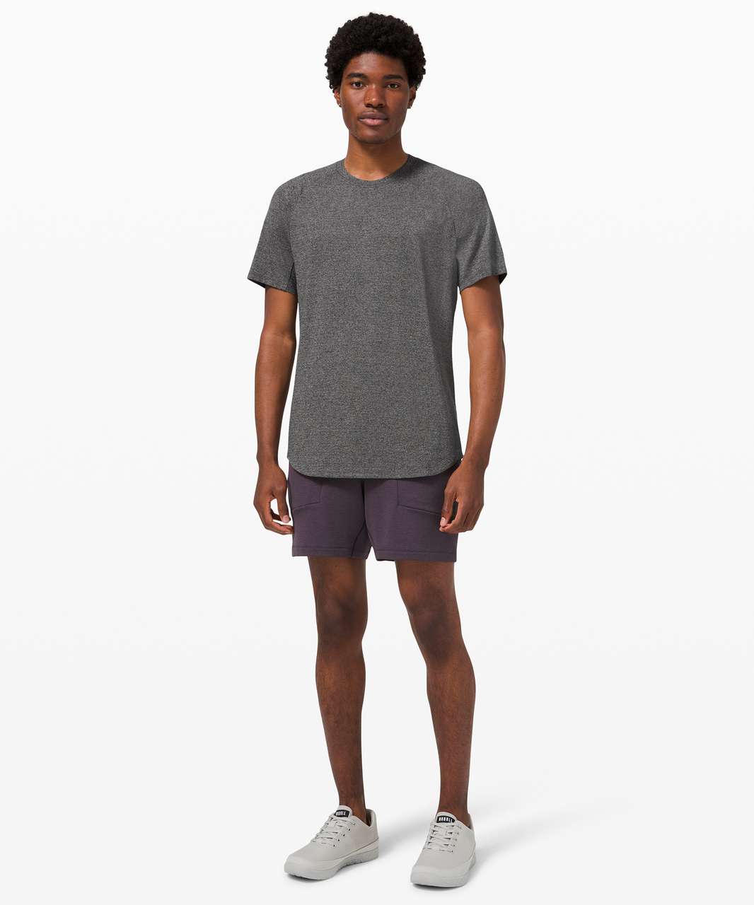 Lululemon Drysense Short Sleeve - Black / Rhino Grey