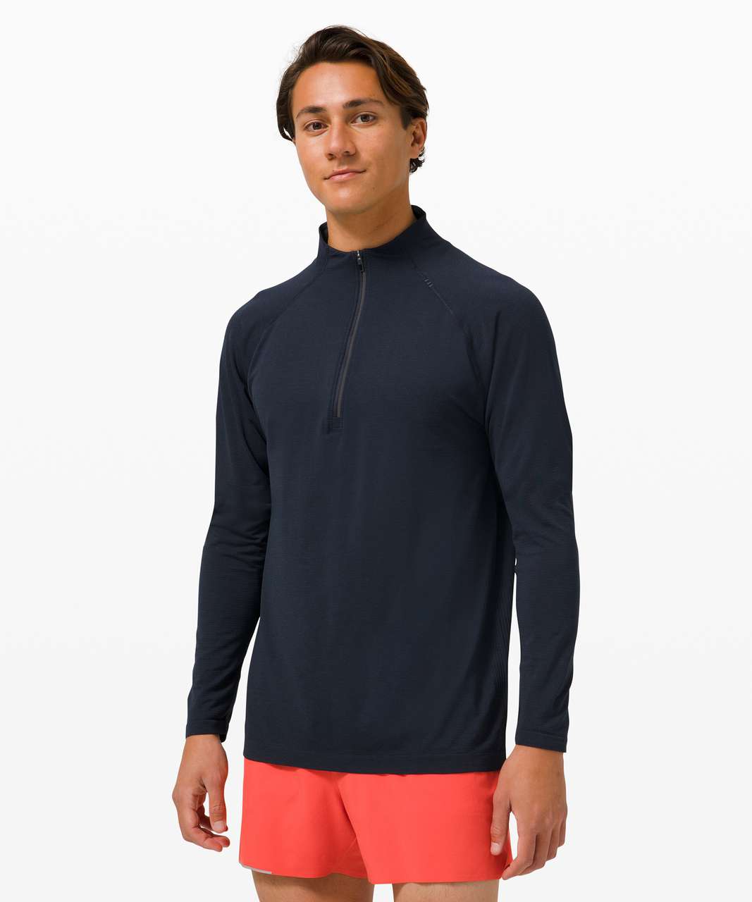 lululemon VENT TECH MIDWEIGHT 1/2 ZIP - Long sleeved top - mineral