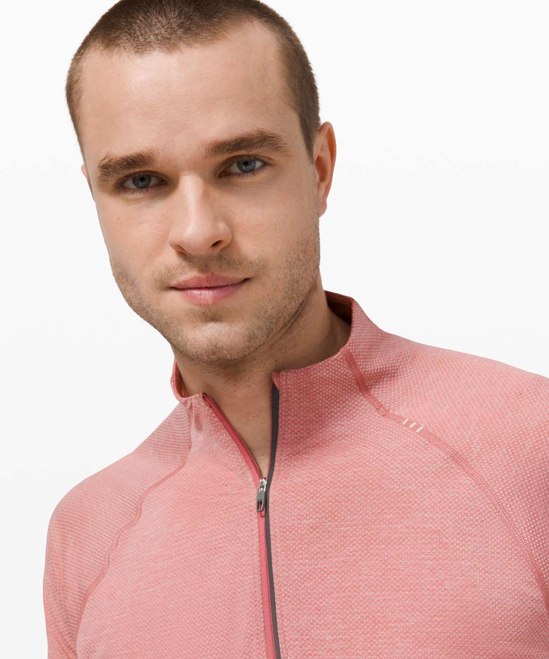 Lululemon Metal Vent Tech 1/2 Zip 2.0 - Misty Pink / Cherry Tint