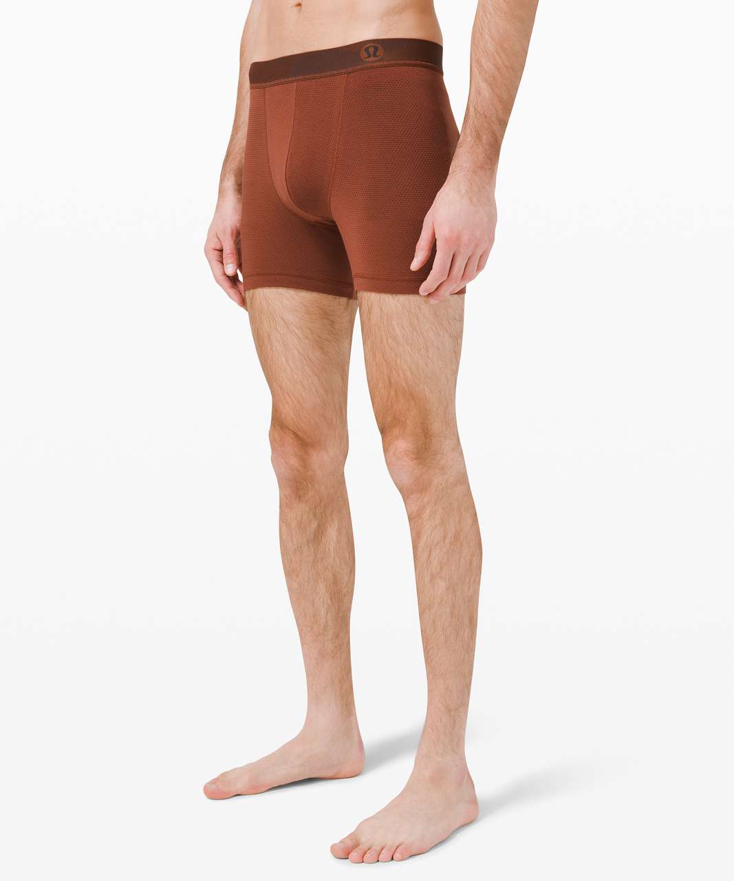 Lululemon Always in Motion Boxer Mesh 5" - Dark Terracotta