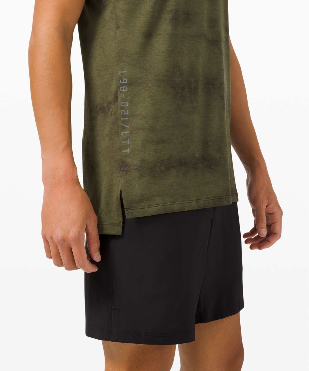 Lululemon Always Agile Tank *Spray Dye - Diamond Dye Medium Olive Dark Olive