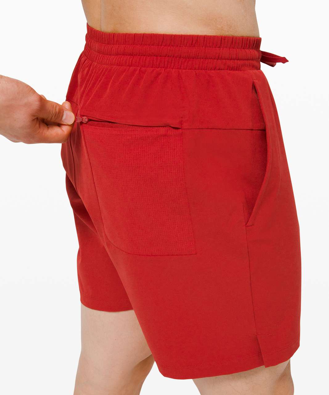 Lululemon Channel Cross Short 7 - Sport Red - lulu fanatics