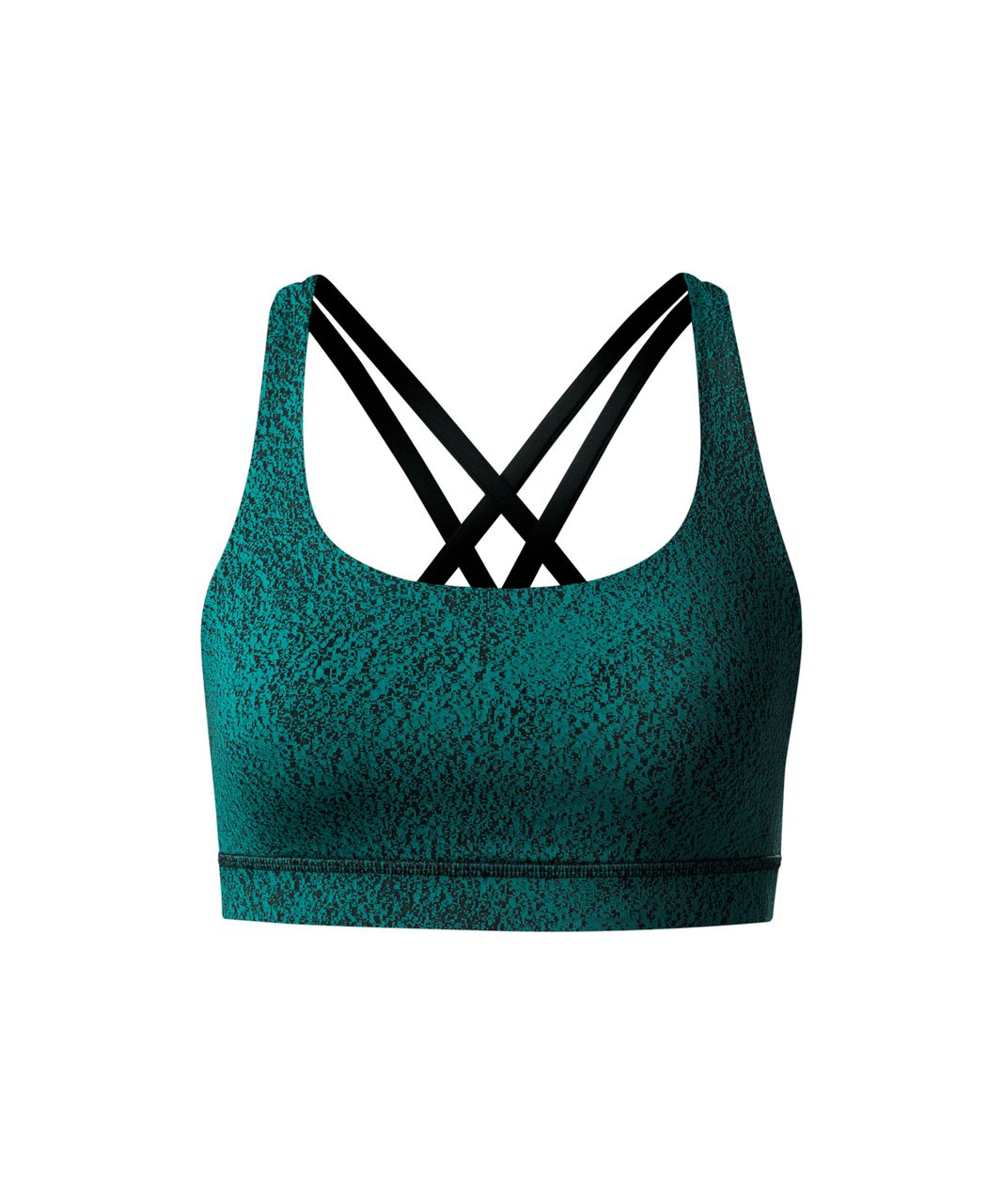 Lululemon Energy Bra - Power Luxtreme Spray Jacquard Hunter Green