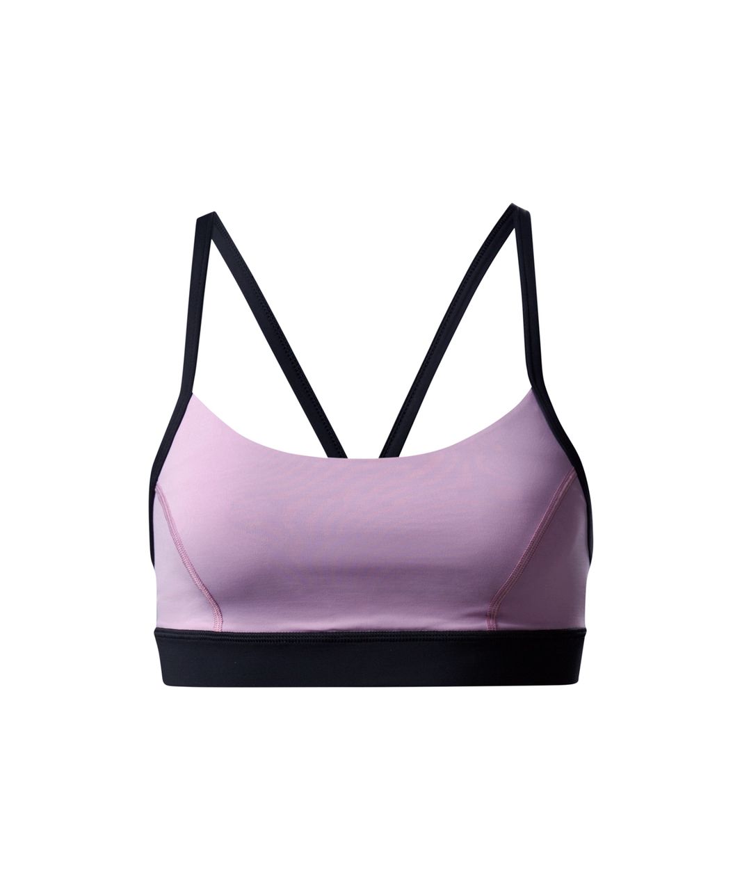 Lululemon Rise and Run Bra - Rose Blush / Black