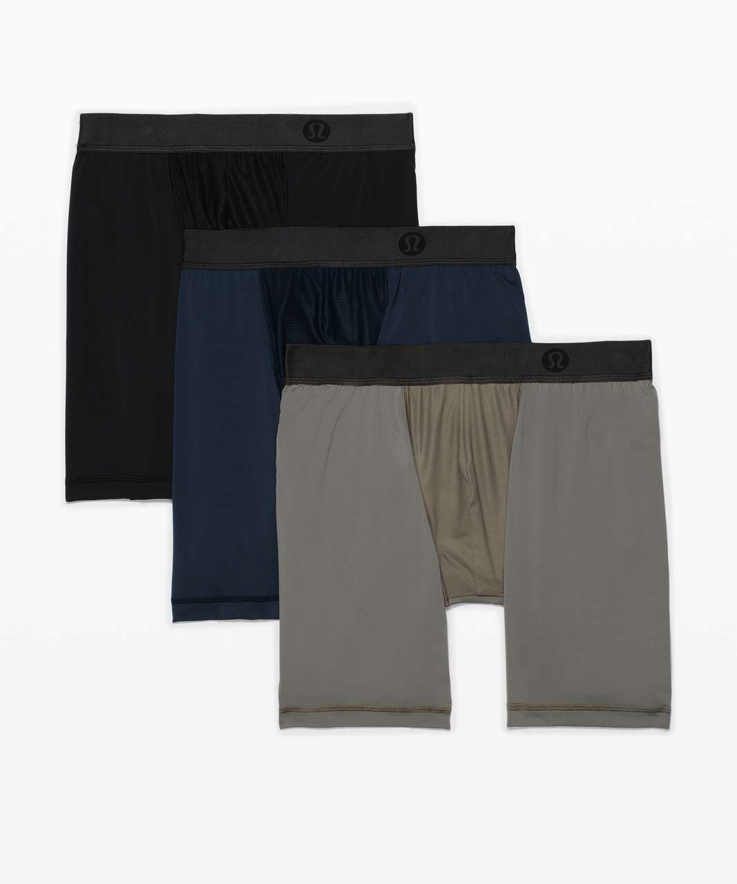 Lululemon License To Train Boxer 7" *3 Pack - Black / True Navy / Grey Sage