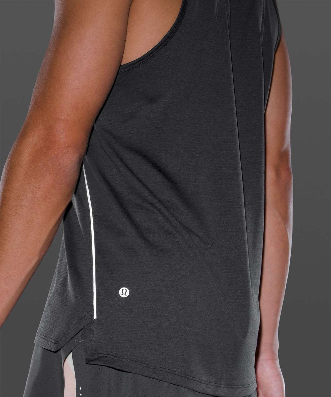 Lululemon Fast and Free Tank *Recycled - Heathered Black / Heathered Black