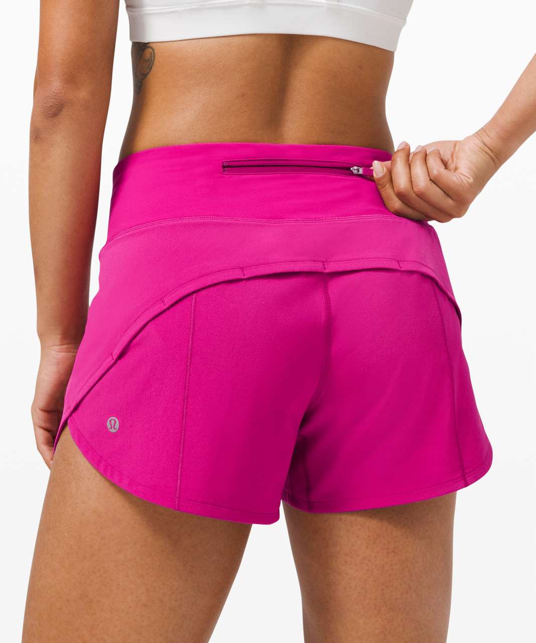 NEW Women Lululemon Hotty Hot Low-Rise Lined Short 4 Ripened Raspberry Size  6