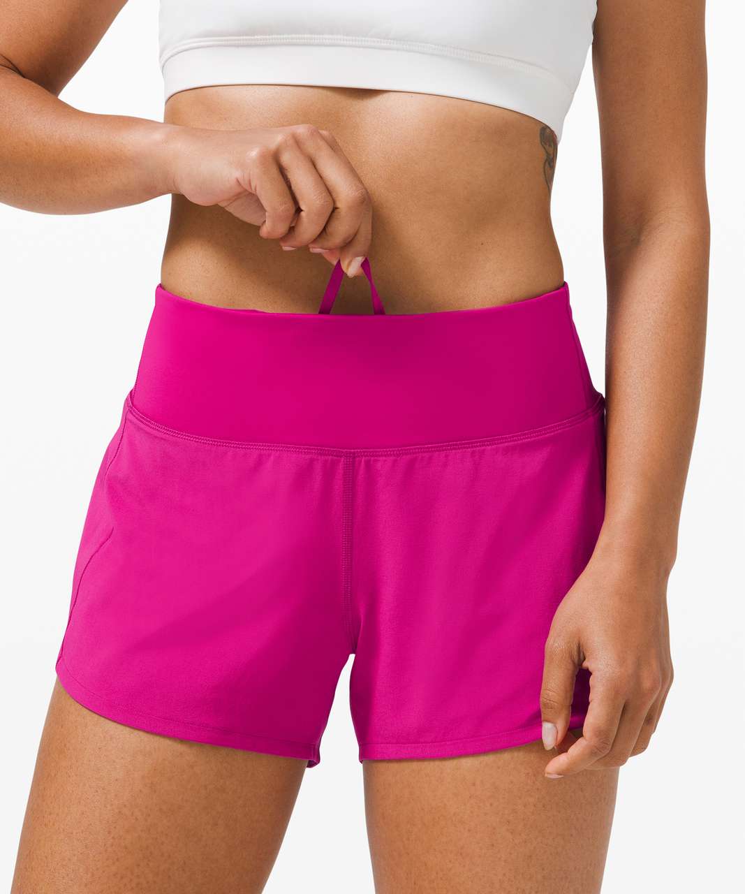 lululemon athletica, Shorts, Ripened Raspberry Lululemon Sped Up Shorts  Size