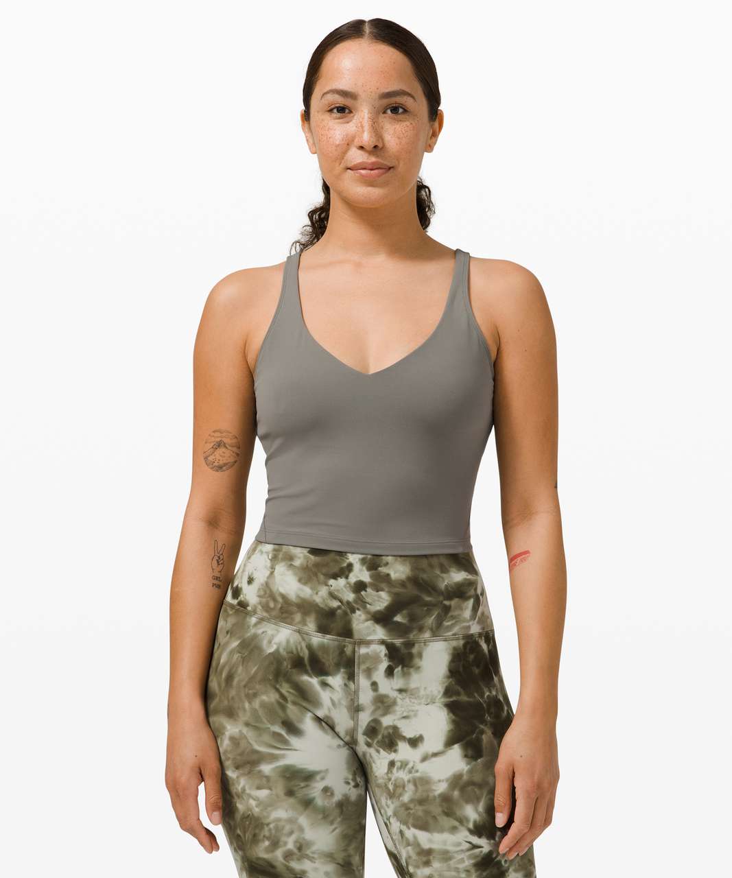 NWT Lululemon Align Tank Diamond Dye Pitch Grey Graphite Grey Size