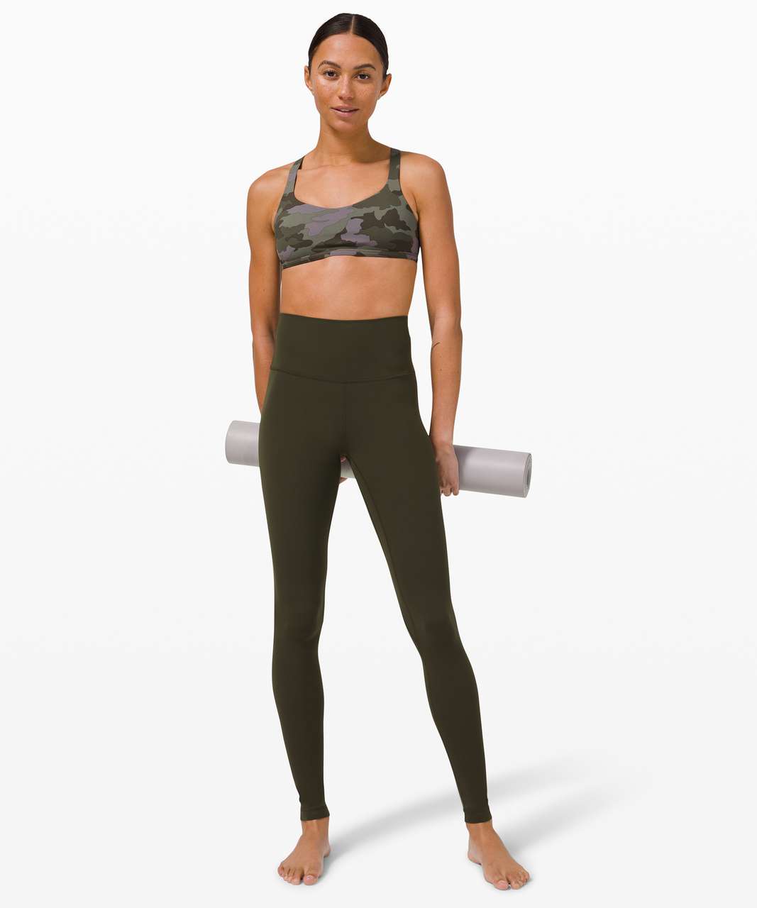 Lululemon Free to Be Bra - Wild *Light Support, A/B Cup - Heritage 365 Camo Dusky  Lavender Multi - lulu fanatics