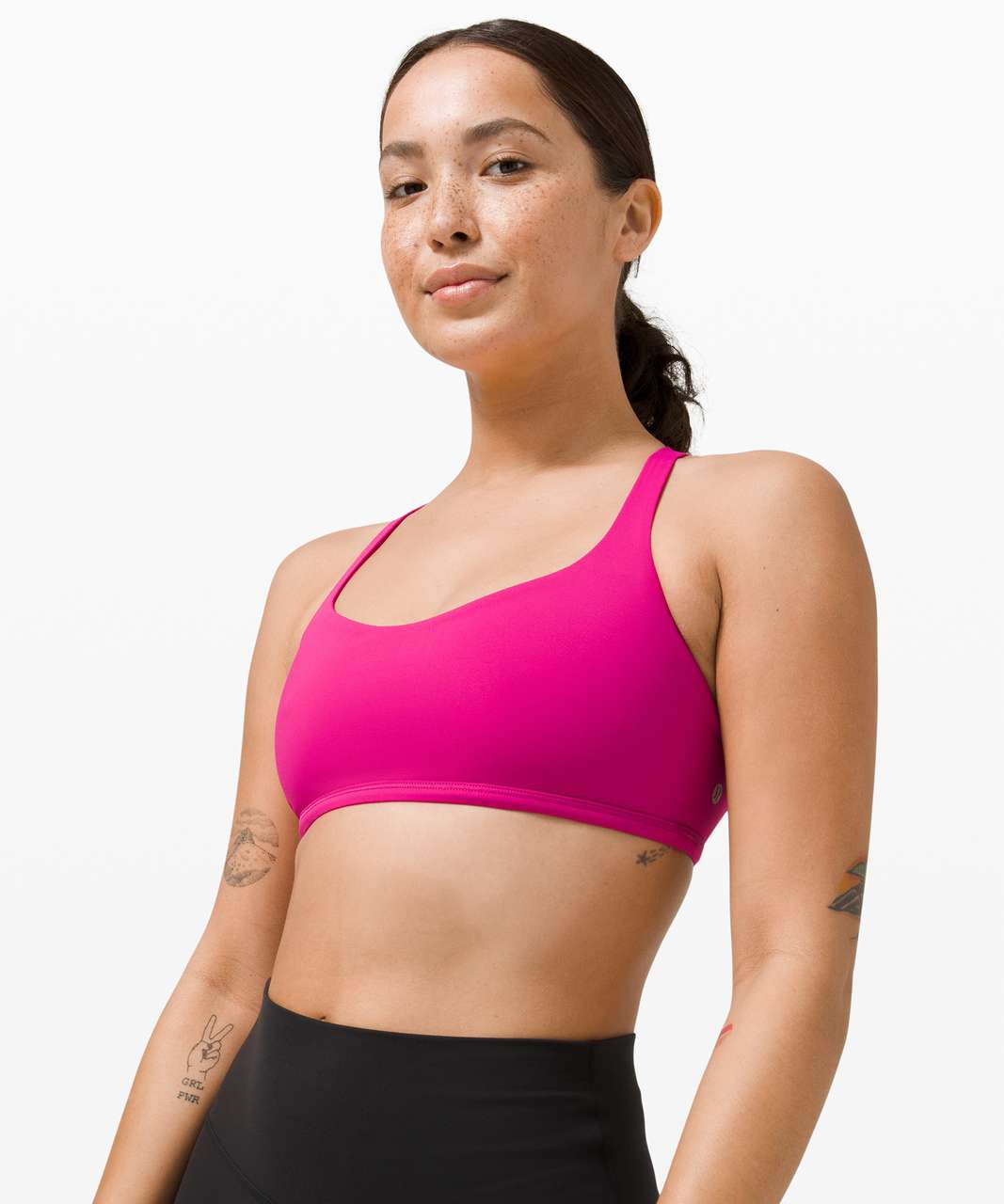 Lululemon Free to be Bra in Ripened Raspberry - Size - Depop