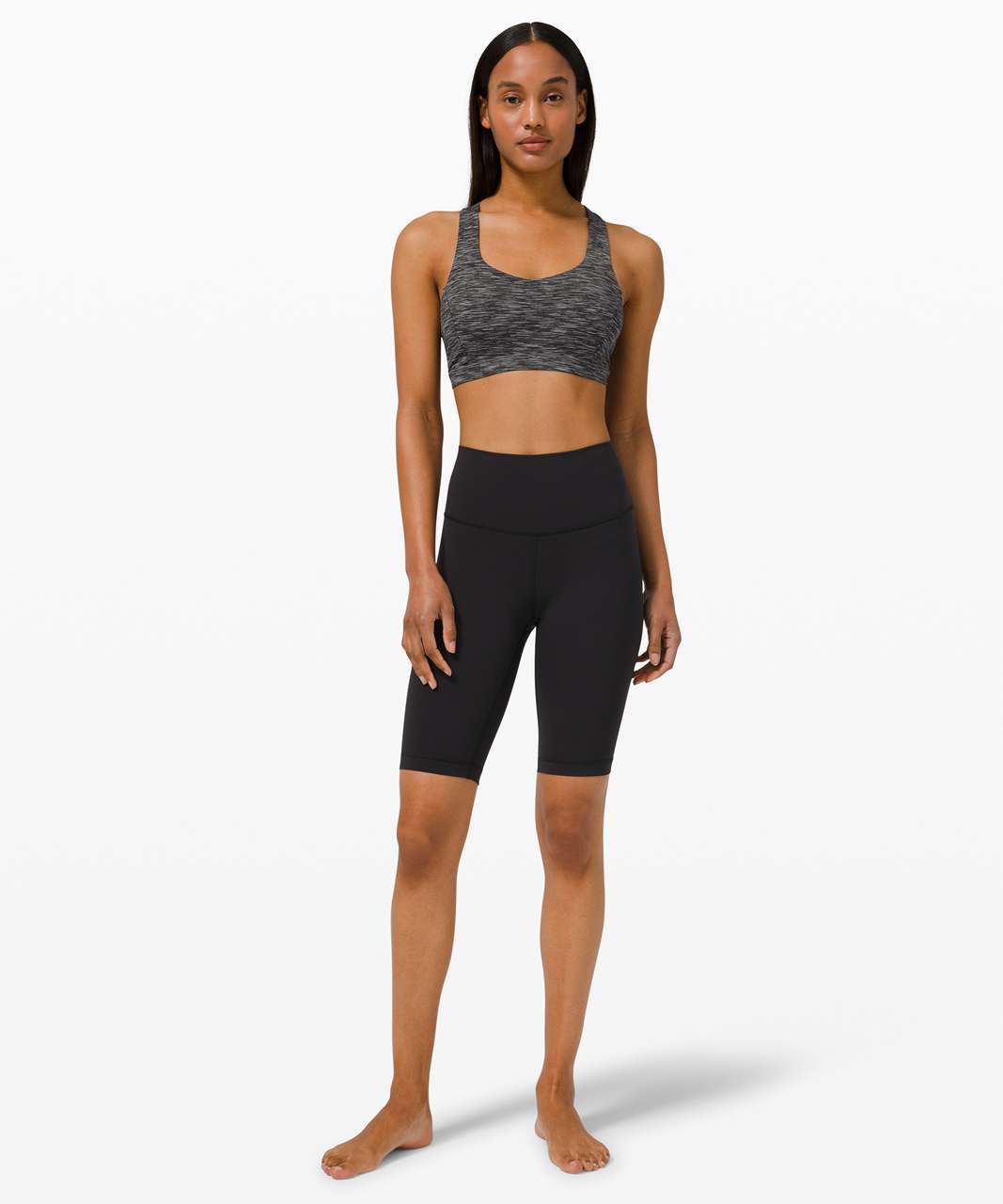 Lululemon Free To Be Serene Bra *Light Support, C/D Cup - Wee Are From Space Dark Carbon Ice Grey / Pink Punch