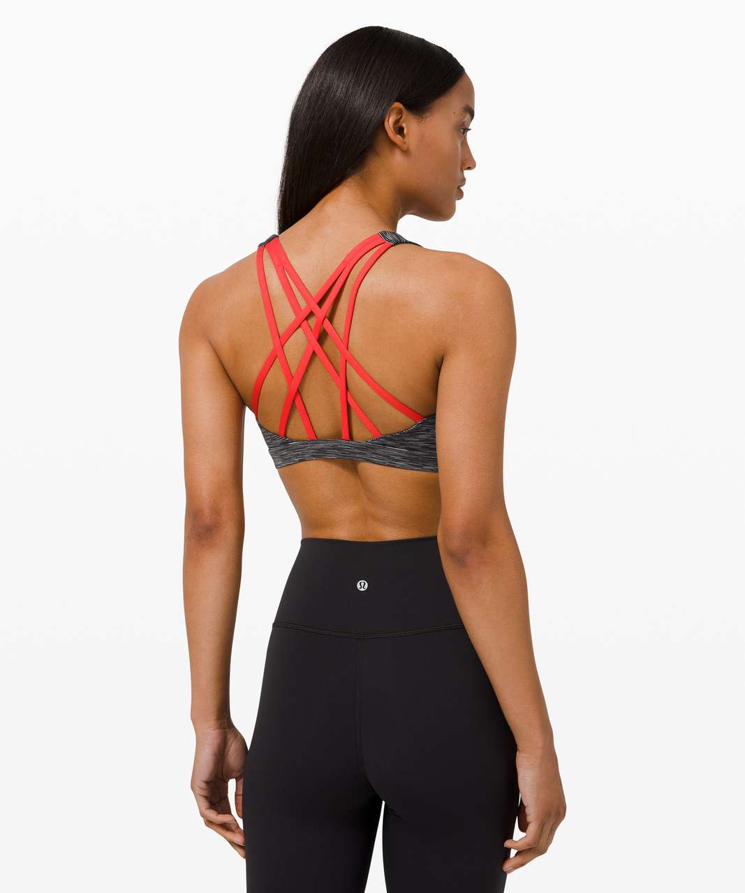 Lululemon Free To Be Serene Bra *Light Support, C/D Cup - Wee Are From Space Dark Carbon Ice Grey / Pink Punch