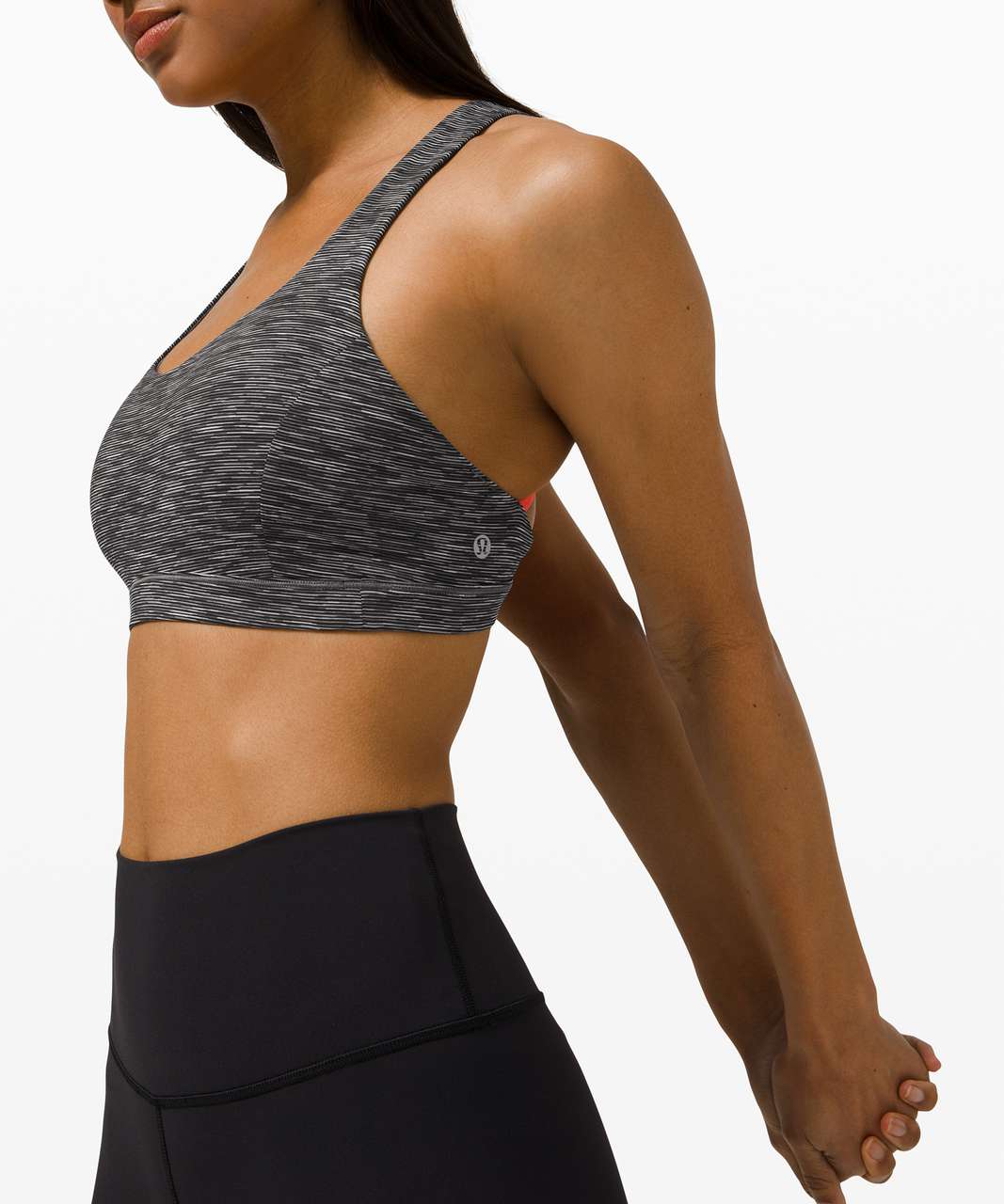 Lululemon Free To Be Serene Bra *Light Support, C/D Cup - Wee Are From Space Dark Carbon Ice Grey / Pink Punch