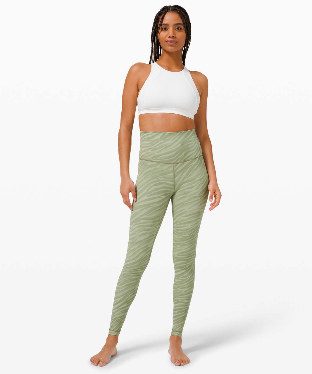 Lululemon Align Super-High Rise Pant 28" - Le Tigre Camo Green Fern Multi