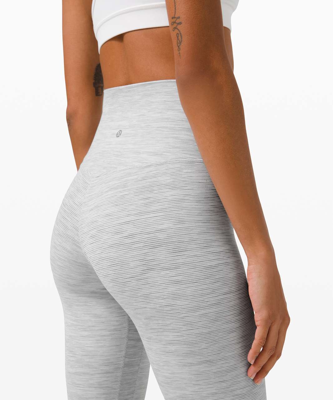 Lululemon Align Crop 23 - Wee Are From Space Nimbus Battleship