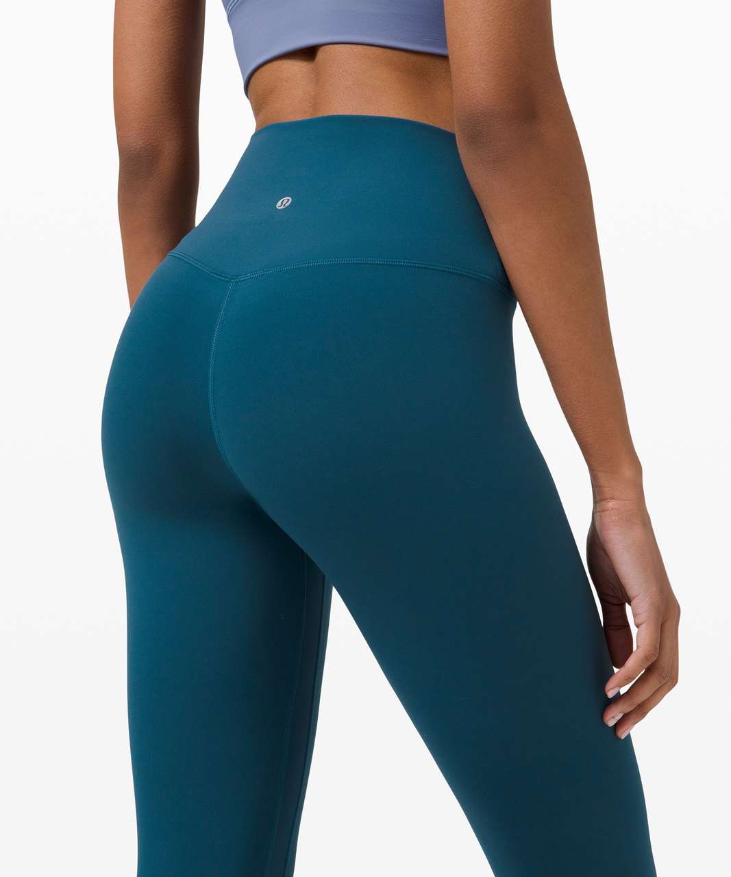 Lululemon Align High Rise Crop with Pockets 23 Blue Borealis Size