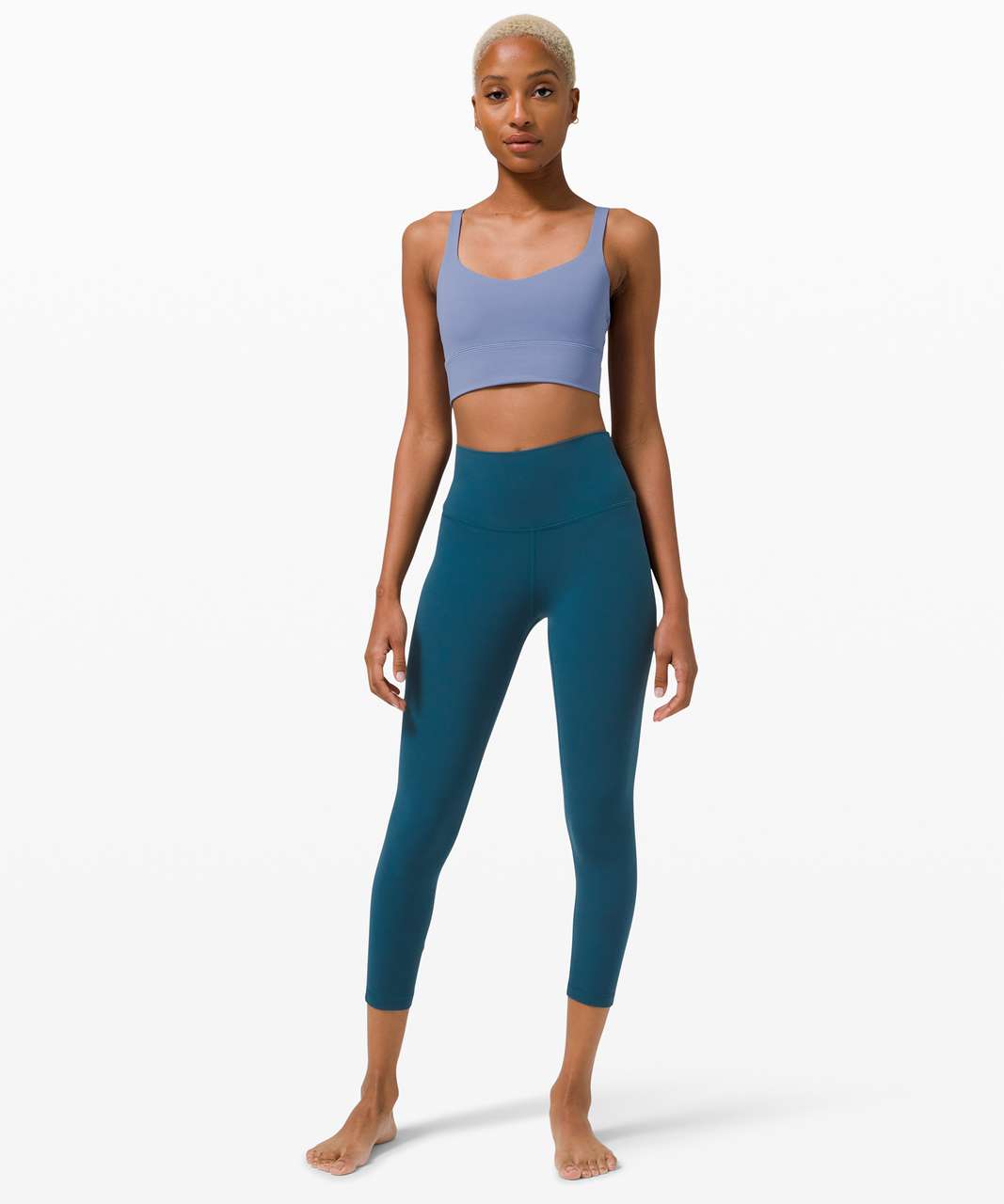 Lululemon Align High Rise Crop with Pockets 23 Blue Borealis Size